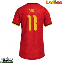 Belgium Jeremy Doku #11 Replica Home Shirt Ladies World Cup 2026 Short Sleeve